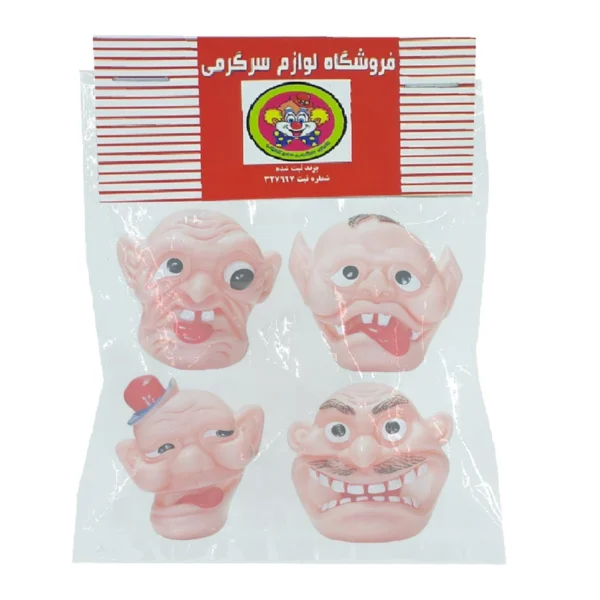ابزار نمایشی دنیای سرگرمی های کمیاب مدل عروسک انگشتی سیلیکونی مجموعه 4 عددی