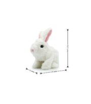 خرگوش رباتیک پولیشی موزیکال (ارتفاع 16.5 سانتی‌متر) با قابلیت پرش و ضد حساسیت