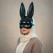 ماسک فانتزی طرح خرگوش | اکسسوری جذاب برای جشن، نمایش و ایفای نقش - تصویر 4