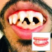 خرید دندان مصنوعی دراکولا لثه‌ای جفتی هالووین و گریم | کمیاب‌فان