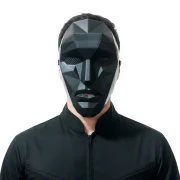 ماسک رئیس اسکویید گیم مشکی - تصویر 6