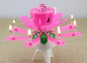 شمع موزیکال طرح گل | شمع تولد چرخشی و موزیکال - تصویر 5