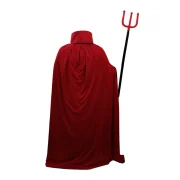 خرید کاستوم جادوگر | ست شنل و عصای سه شاخ (فری سایز)