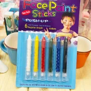 رنگ گریم صورت مدل Face Paint بسته 6 عددی (مدادی) - تصویر 5