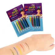 رنگ گریم صورت مدل Face Paint بسته 6 عددی (مدادی) - تصویر 6